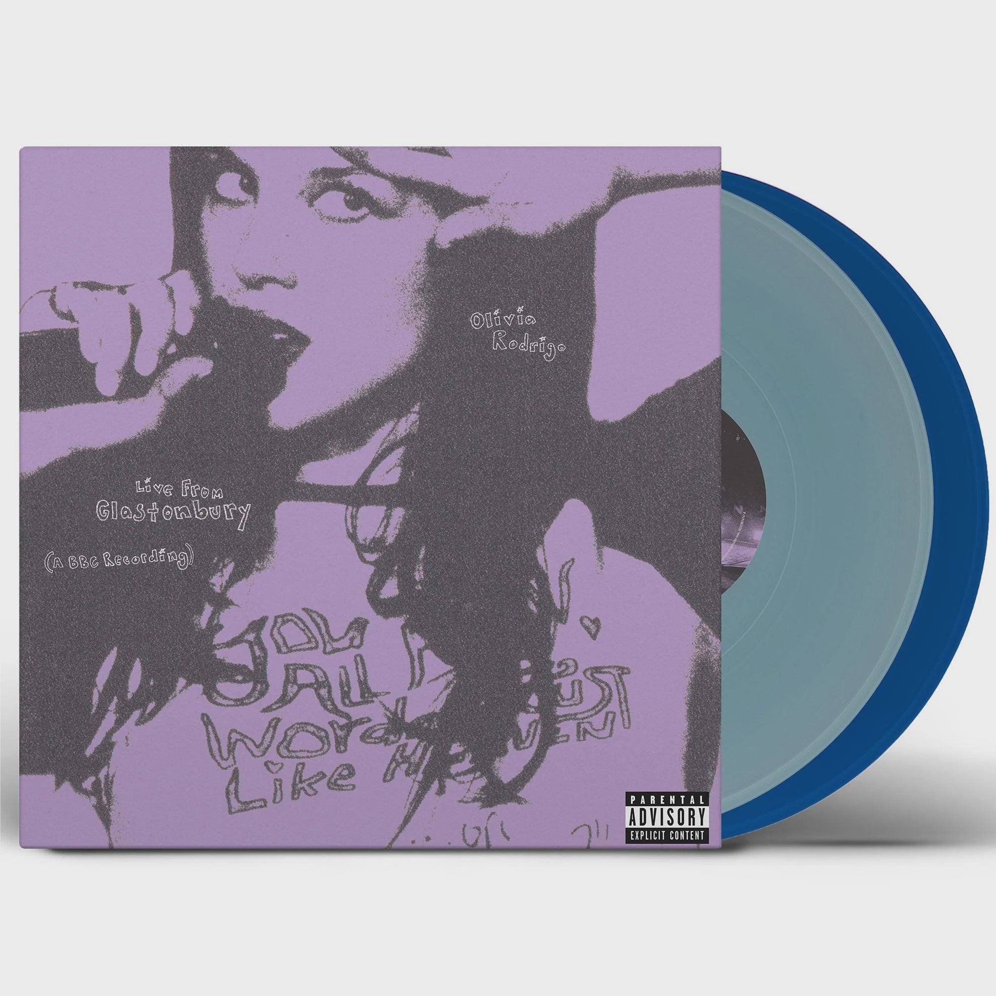 Olivia Rodrigo - Live From Glastonbury (A BBC Recording) Light Blue & Cobalt Coloured Vinyl 2LP