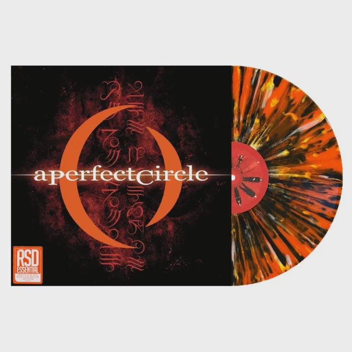 A Perfect Circle - Mer De Noms Indie Exclusive Orange With Black/White/Yellow Splatter Coloured Vinyl 2LP