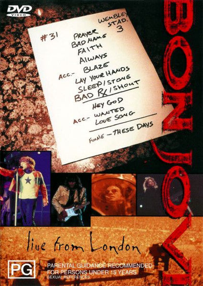 Bon Jovi – Live From London DVD