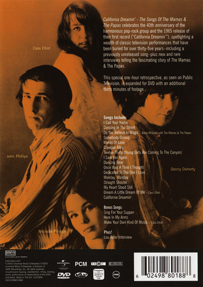Mamas & Papas – California Dreamin’: The Songs Of The Mamas & Papas DVD