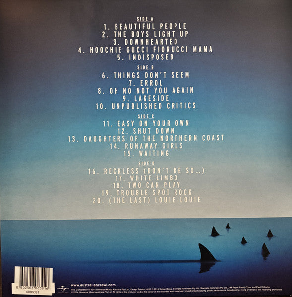 Australian Crawl - The Greatest Hits Sea Blue Coloured Vinyl 2LP (Used)