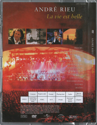 Andre Rieu - La Vie Est Belle DVD