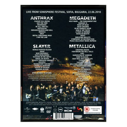 Metallica, Slayer, Megadeth, Anthrax – The Big 4: Live From Sofia, Bulgaria 5CD & 2DVD (New)