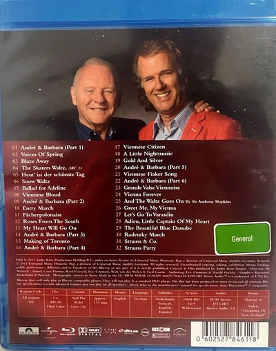 André Rieu – And The Waltz Goes On: Vienna, City Of My Dreams Blu-Ray DVD