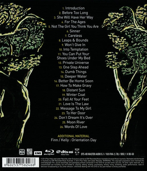 Neil Finn + Paul Kelly – Goin' Your Way Blu-Ray DVD