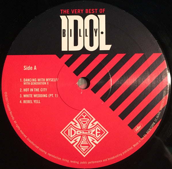 Billy Idol ‎– Idolize Yourself The Very Best of Billy Idol 2LP Vinyl (Used)