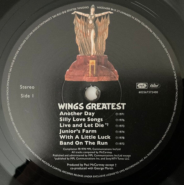 Wings - Wings Greatest Vinyl LP (Used)