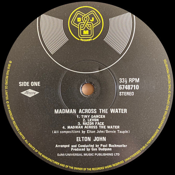 Elton John - Madman Across The Water Remastered Vinyl LP (Used)