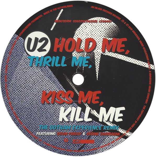 U2 - Hold Me Thrill Me Kiss Me Kill Me RSD2018 Indie Exclusive Vinyl Single (Used)