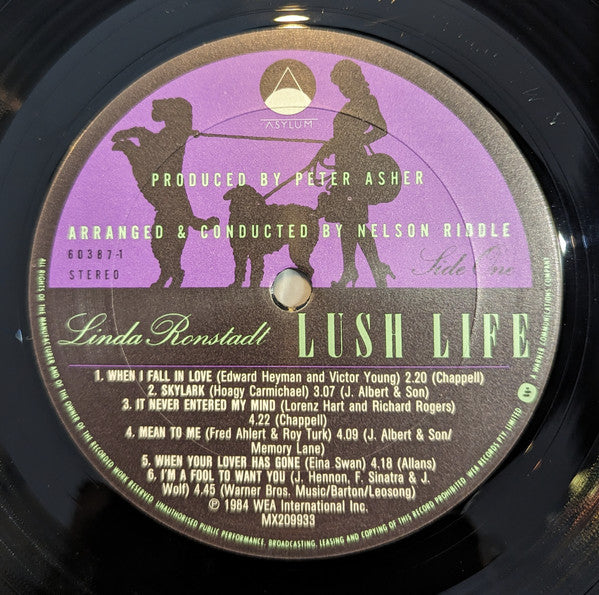 Linda Ronstadt - Lush Life Vinyl LP (Used)
