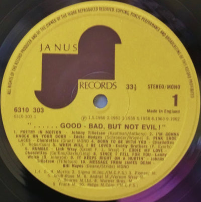 Various Artists - Good-Bad (But Not Evil!) (20 Strange Pop 'Classics' From The Cadence Label) Vinyl LP (Used)