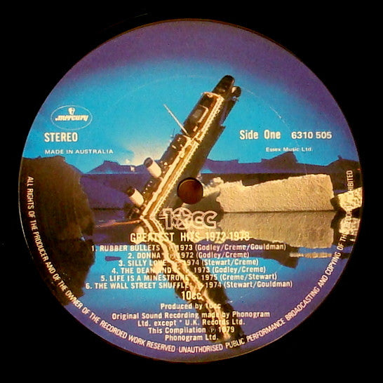 10cc - Greatest Hits 1972-1978 Aus Pressing Vinyl LP (Used)