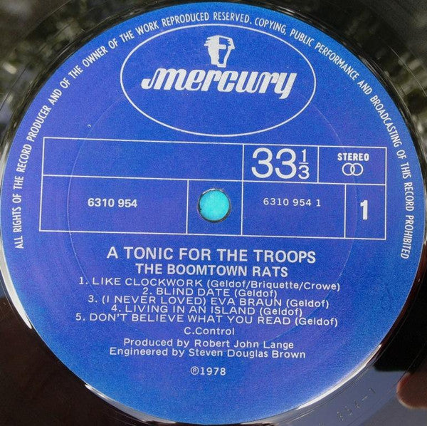 Boomtown Rats - A Tonic For The Troops Vinyl LP (Used)