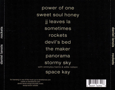 Daniel Lanois - Rockets CD