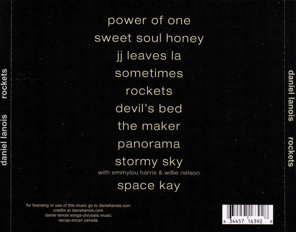 Daniel Lanois - Rockets CD