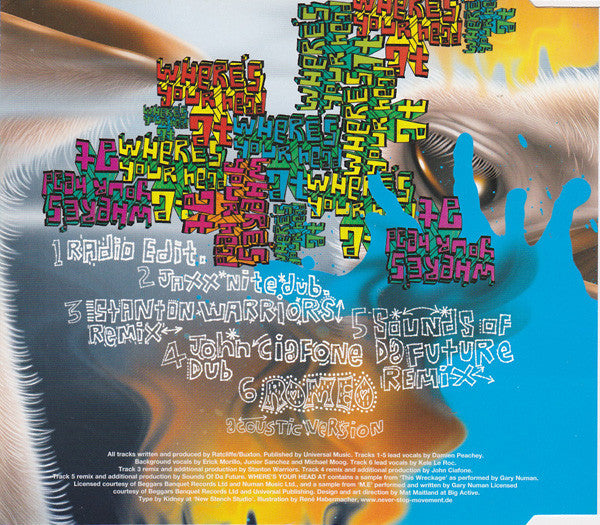 Basement Jaxx - Where's Your Head At 6 Track CD Single