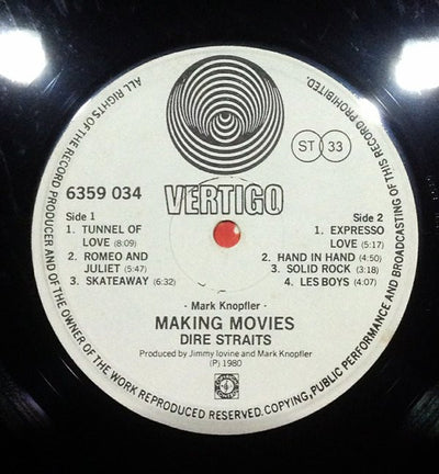 Dire Straits - Making Movies (Swirl Labels) Vinyl LP (Used)