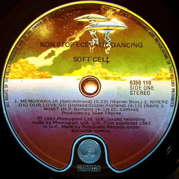 Soft Cell - Non Stop Ecstatic Dancing Vinyl LP (Used)