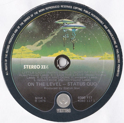 Status Quo - On The Level Vinyl LP (Used)