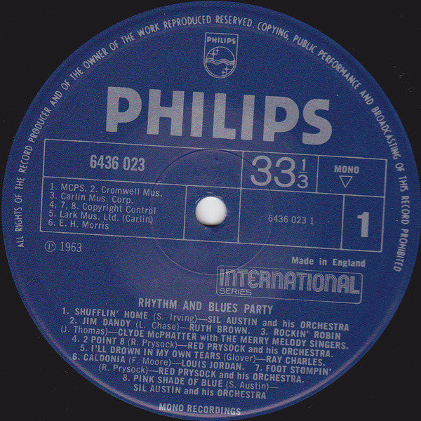 Various Artists - Rhythm & Blues Party Vinyl LP (Used)