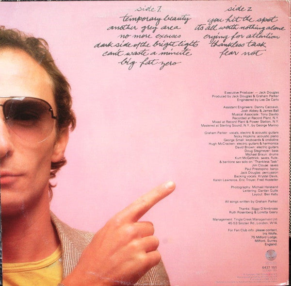Graham Parker - Another Grey Area Vinyl LP (Used)