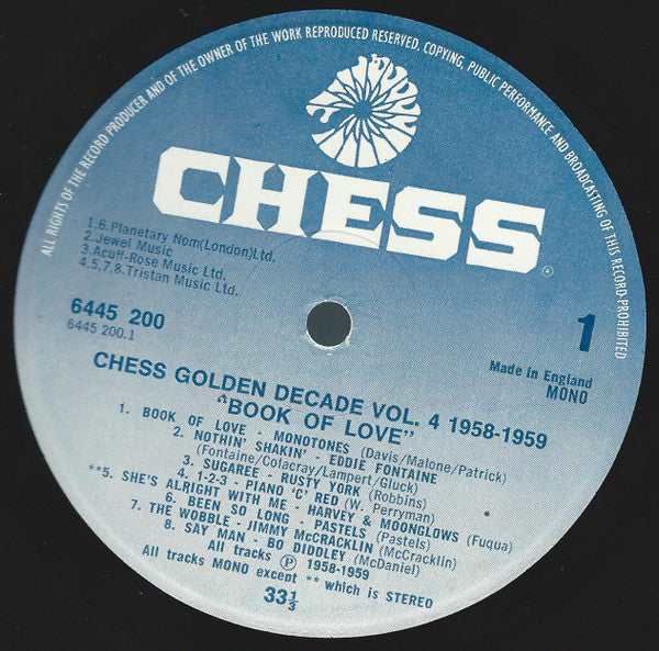 Various Artists - Chess Golden Decade Volume 4 (1958-1959) (Book Of Love) Vinyl LP (Used)