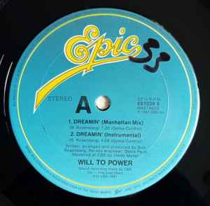 Will To Power - Dreamin' 12" Vinyl Single (Used)