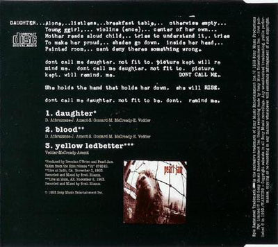 Pearl Jam - Daughter - CD Single