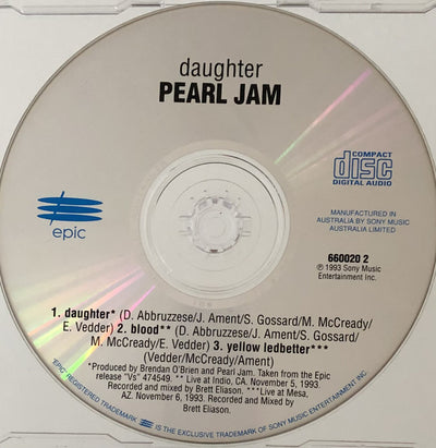 Pearl Jam - Daughter - CD Single