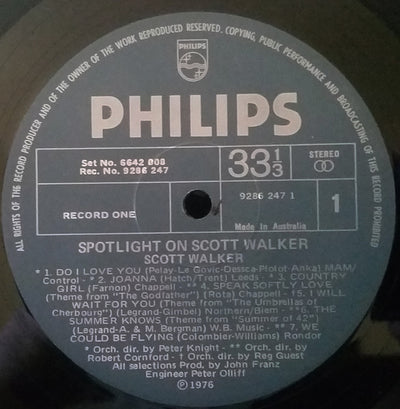 Scott Walker - Spotlight On Scott Walker Vinyl 2LP (Used)