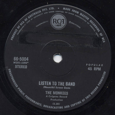 Monkees - Listen To The Band / Someday Man 7" Vinyl Single (Used)