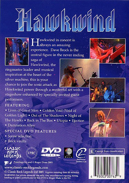 Rockaway Records Australia | Hawkwind – Classic Rock Legends DVD