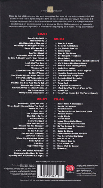 Slade - The Slade Box (A 4CD Anthology 1969-1991) 4CD Boxset