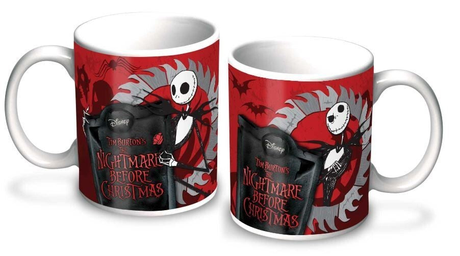 Nightmare Before Christmas - Red Tim Burton Mug