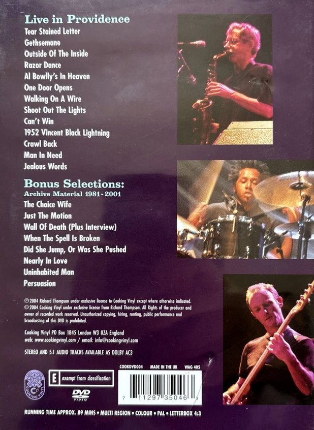 Richard Thompson Band – Live In Providence DVD