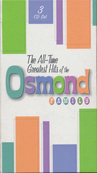 Osmonds - All Time Greatest Hits Of The Osmond Family (Box Set) 3CD