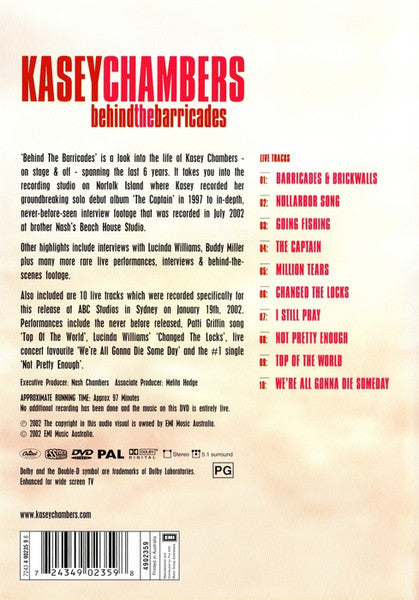 Kasey Chambers - Behind The Barricades DVD