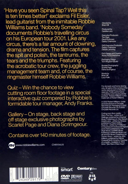 Robbie Williams - NobodySomeday (Nobody Someday) DVD