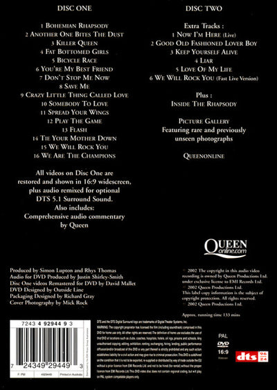 Queen ‎– Greatest Video Hits 1 2DVD