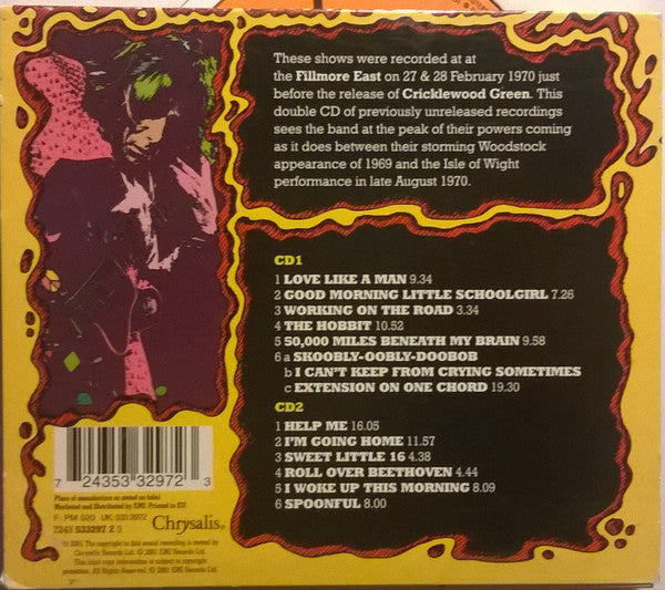 Ten Years After - Live At The Fillmore East 2CD