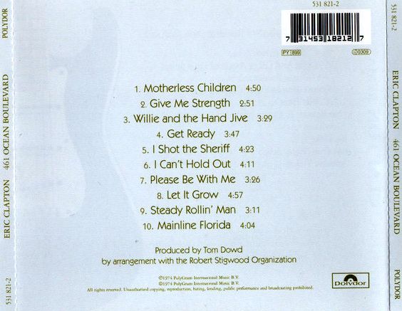 Eric Clapton - 461 Ocean Boulevard CD
