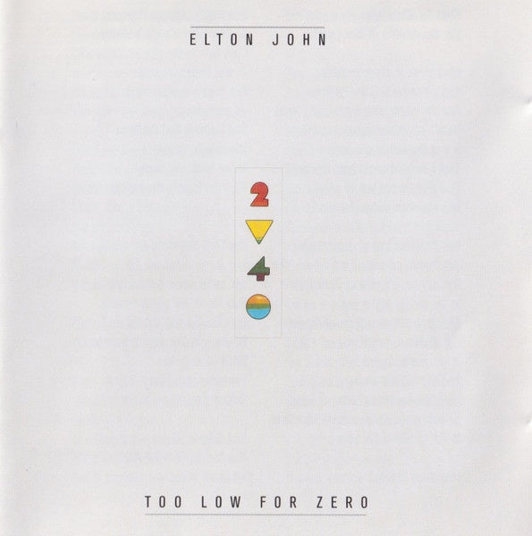 Elton John – Too Low For Zero + Bonus Tracks CD