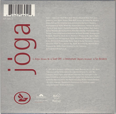 Bjork - Joga 4 Track CD Single