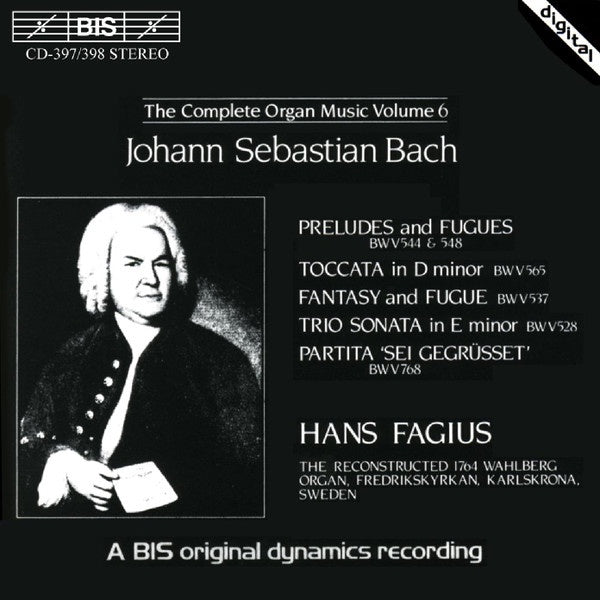 Johann Sebastian Bach & Hans Fagius - Preludes & Fugues / Toccata In D / Fantasy & Fugue / Trio Sonata In E / Partita (Sei Gegrüsset) 2CD