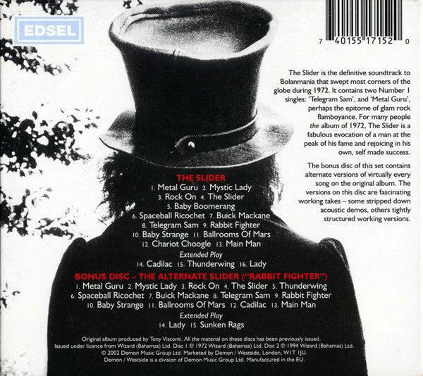 T. Rex - The Slider 2CD (Bonus Disc)