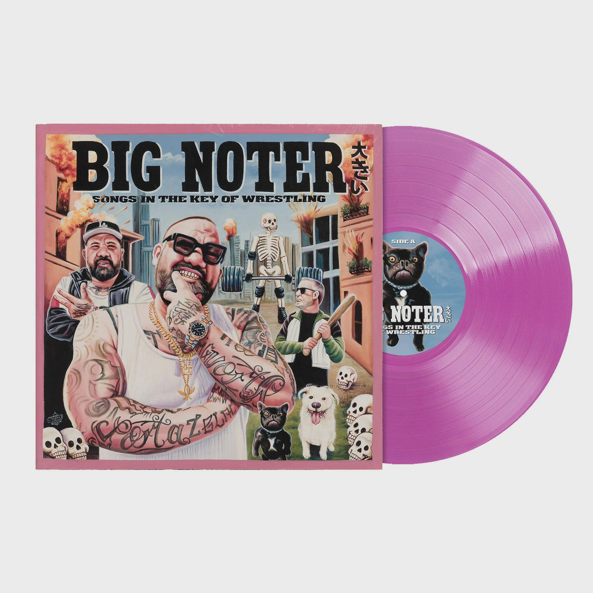 Big Noter - Songs In The Key Of Wrestling Hot Pink Coloured Vinyl LP