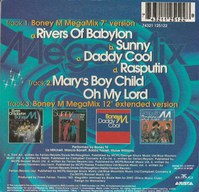 Boney M - Mega Mix 3 Track CD Single