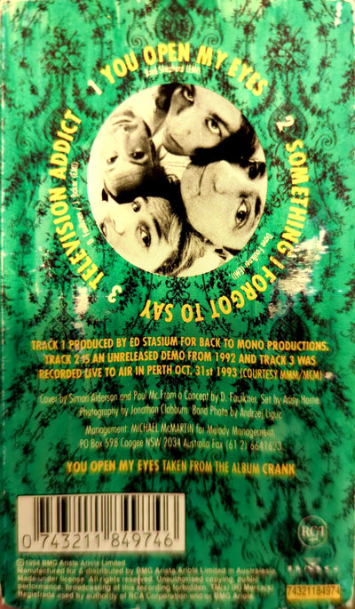 Hoodoo Gurus - You Open My Eyes Cassette Single Tape