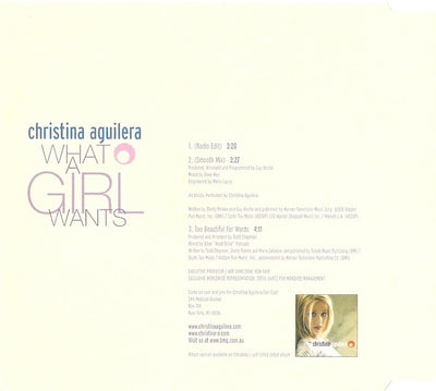 Christina Aguilera - What A Girl Wants 3 Track CD Single