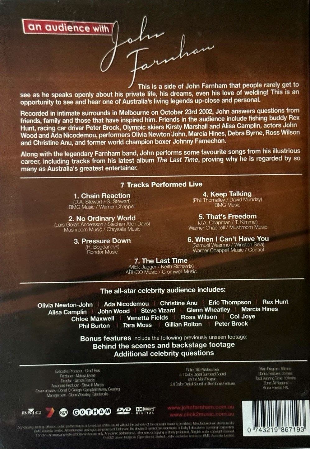 John Farnham – An Audience With John Farnham DVD